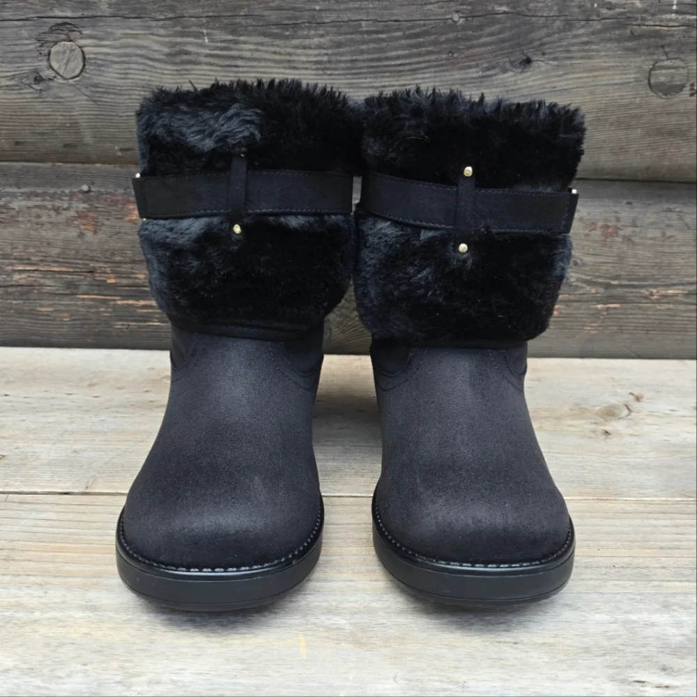 GBG Los Angeles NEW!! Alstyn Cozy Glam Chic, Warm, Faux Fur Winter Bootie 7M